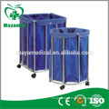 MY-R067 Stainless steel dirty clothes bag trolley/garbage trolley